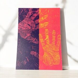 Small Wall Art Print for Home Decor | Art Print 5x7 inch | Linocut By Khephra